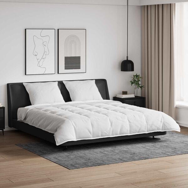 vidaXL Duvet Set with Pillow 3 pcs White Down Feather