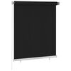 vidaXL Roller Blind Black High-density polyethylene (HDPE) 47.2 x 55.1 in