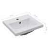 vidaXL Sink Cabinet With Basin High gloss white Engineered wood, Ceramic