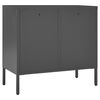 vidaXL Sideboard Anthracite Steel Medium Height-Adjustable Shelves