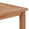 vidaXL Coffee Table Natural Teak Solid Teak Wood 17.7x17.7x17.7 in