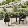 vidaXL Garden Dining Set Black Poly Rattan Regular Modular