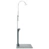 vidaXL Garden Shower Anthracite Solid fir wood Large Rotatable