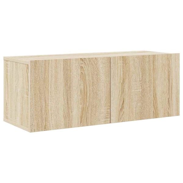 vidaXL TV Cabinet Set Set of 6 Sonoma Oak Engineered Wood Medium