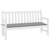 vidaXL Garden Bench Cushion Gray Oxford fabric (100% polyester)