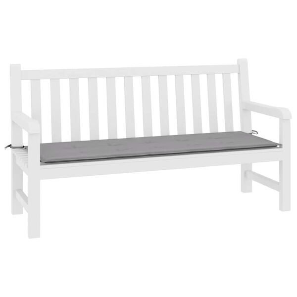 vidaXL Garden Bench Cushion Gray Oxford fabric (100% polyester)