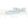 vidaXL Day Bed White Solid pine wood, plywood Single