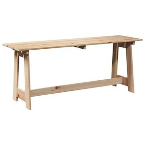 vidaXL Outdoor Bench Brown 119 x 35 x 47cm Solid pine wood