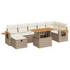 vidaXL Garden Sofa Set Beige, White