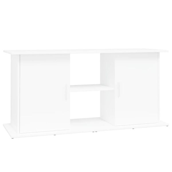 vidaXL Aquarium Stand White Engineered wood Stand Rectangular Modern