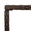 vidaXL Garden Bar Set Brown PE Rattan Large Footrest Garden Bar Set