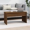 vidaXL Coffee Table Brown Oak Engineered Wood Medium Hidden Compartments