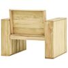 vidaXL Garden Lounge Set Natural Wood Treated Pinewood Large Durable