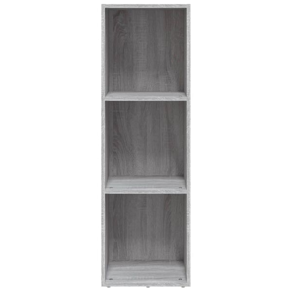 vidaXL Book Cabinet Grey sonoma Engineered wood Tall Book Cabinet