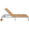 vidaXL Double Sun Lounger Solid Wood Acacia