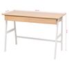 vidaXL Writing Table Oak and White