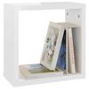vidaXL Cube Shelf Set of 4 High gloss white Engineered wood