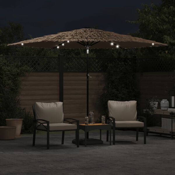 vidaXL Garden Parasol Brown