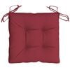 vidaXL Chair Cushion Set of 2 Wine Red