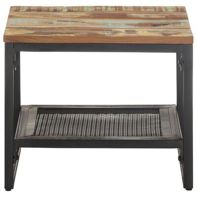 vidaXL Side Table 15.7"x15.7"x13.8" Solid Reclaimed Wood