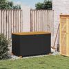vidaXL Garden Storage Box Black and Brown