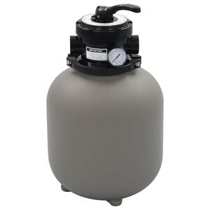 vidaXL Pool Filter Grey High-density polyethylene 14-inch Durable