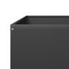 vidaXL Garden Raised Bed Black Steel 39.4x39.4x13.2 in Durable