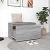 vidaXL Hall Bench Gray Sonoma Engineered Wood Medium Entryway Bench