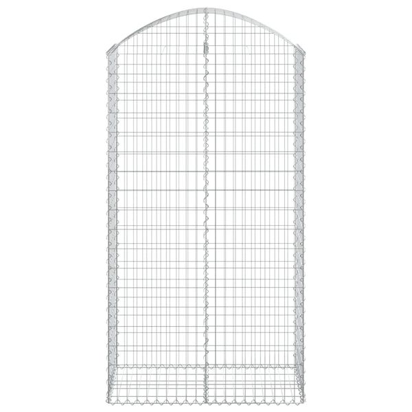 vidaXL Gabion Basket Silver Galvanized iron Large Durable