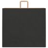 vidaXL Paper Bags 250 pcs with Handles Black 54x15x49 cm