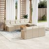 vidaXL Garden Sofa Set Set of 11 Beige