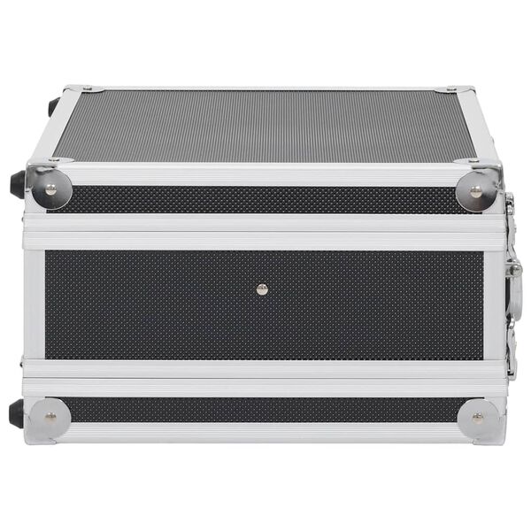 vidaXL Gun Case Aluminum ABS Black