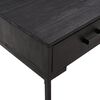vidaXL Coffee Table Black Solid Pinewood 35.4x19.7x13.8 in Coffee Table