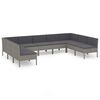 vidaXL Garden Lounge Set Grey, Anthracite