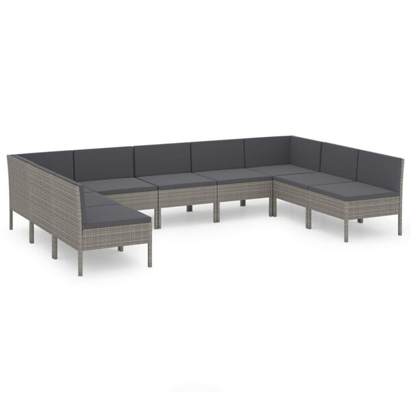vidaXL Garden Lounge Set Grey, Anthracite