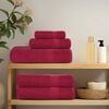 vidaXL Soap Towel Set of 2 Bordeaux 100% Cotton 11.8 x 11.8 in Tough