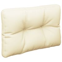 vidaXL Pallet Cushion Cream 19.7"x15.7"x4.7" Fabric