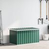 vidaXL Storage Box Green Galvanized steel, plastic 50.8 x 26.4 x 25.6 in