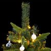 vidaXL Artificial Hinged Christmas Tree Green PVC Large Foldable