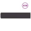 vidaXL Lawn Edgings 10 pcs Black 7.9x40.6" Cold-rolled Steel