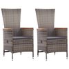 vidaXL Dining Set Grey, Dark Grey