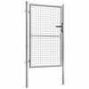 vidaXL Garden Gate Galvanised Steel 39.4x49.2" Silver
