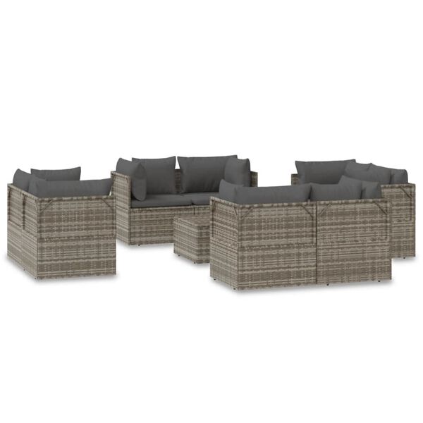 vidaXL Garden Lounge Set Grey