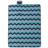 vidaXL Picnic Blanket Foldable Blue Wave 78.7"x59.1" Velvet
