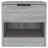 vidaXL Bedside Cabinet Set of 2 Grey sonoma Engineered wood Medium