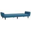 vidaXL Sofa Bed Blue Velvet 2-seater Transforms into different furniture