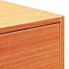 vidaXL Bedside Table Wax Brown 19.69 x 12.80 x 9.45 in Solid pine wood