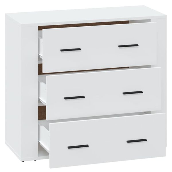 vidaXL Sideboard White Engineered wood 31.5in x 13in x 27.6in Storage