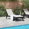 vidaXL Sun Lounger Anthracite 100% Polypropylene Standard