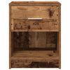 vidaXL Bedside Cabinet Old Wood Engineered wood